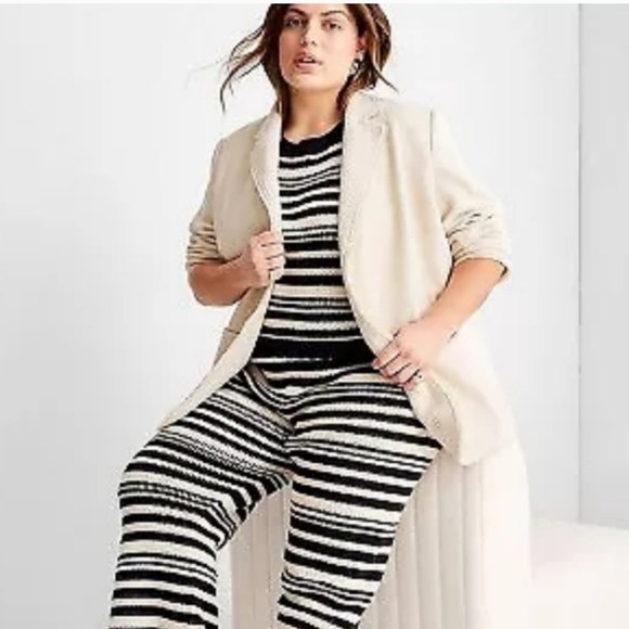 NWT Future Collective X Jenny K. Lopez Tweed Blazer Jacket in Ivory Size 3X ✨ - Picture 8 of 13